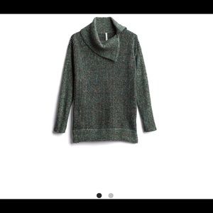 Cowl sweater with zipper detail from StitchFix.